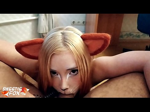 ❤️ Кицунэ заглотить хуй и сперма в рот Русское порно на порно сайте xxxpornolive.ru ️
